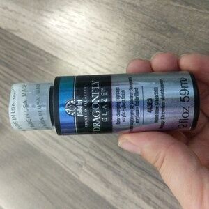 #694NWT Sealed Folkart Dragonfly Glaze Violet-Blue-Green Hobby Paint 2oz. 44383